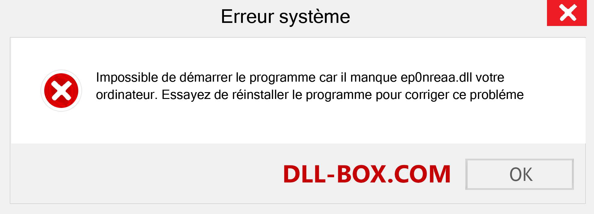 Le fichier ep0nreaa.dll est manquant ?. Télécharger pour Windows 7, 8, 10 - Correction de l'erreur manquante ep0nreaa dll sur Windows, photos, images